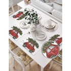 Комплект салфеток для сервировки стола «Елка спешит праздновать», прямоугольные, размер 32х46 см, 4 шт - Фото 2