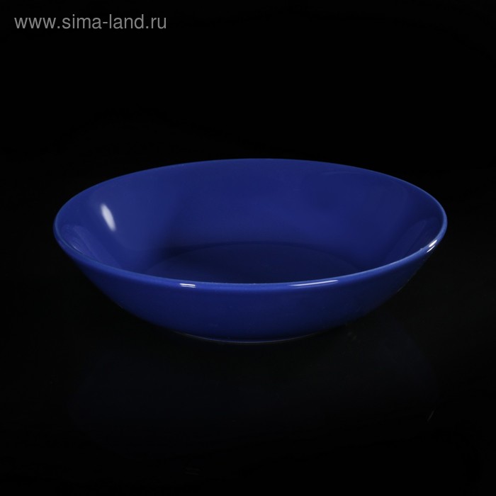 Тарелка глубокая 18 см, цвет синий - Фото 1