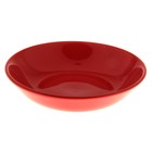 Тарелка глубокая 18 см, цвет красный - Фото 1