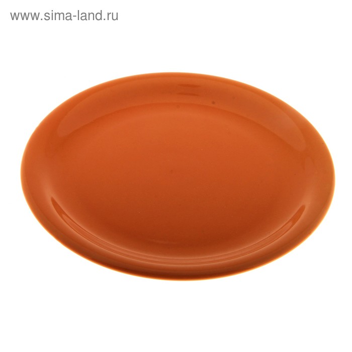 Тарелка десертная d=19 см, цвет оранжевый - Фото 1