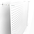 Настенная перфорированная панель односторонняя 60x0,6x180 см, шаг 2,5см, цвет бежевый - Фото 7