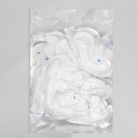 Шапочка медицинская "Амарант", ПЭ, для душа, белый, 15 мкм., в индивидуальной упаковке