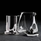 Чайник стеклянный заварочный с металлическим ситом Magistro «Дарси», 300 мл, 13×7,5×11 см - Фото 2