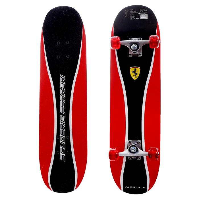 Скейтборд FERRARI 31''X8'', цвет чёрный/красный - Фото 1