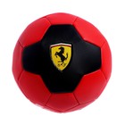 Мяч футбольный FERRARI р.5, PVC, цвет красный/черный - Фото 1