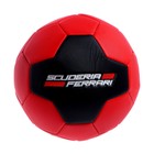 Мяч футбольный FERRARI р.5, PVC, цвет красный/черный - Фото 2