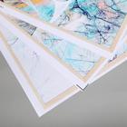 Наклейка пластик интерьерная цветная "Мрамор" набор 3 листа 30х40 см  (артикул 5512206)  большой выбор товаров оптом и в розницу по низким ценам с доставкой