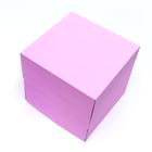 Кондитерская упаковка, без окна, сиреневая, 30 х 30 х 30 см - Фото 3