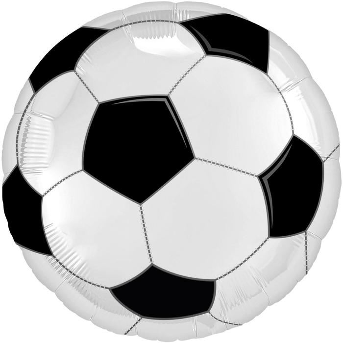 Шар фольгированный 18" «Футбольный мяч», круг - Фото 1