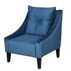Кресло «Луиджи», опоры массив венге, ткань велюр, цвет океан - фото 297576389