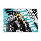 Альбом для рисования А5, 32 листа на скрепке "Мотоциклист", обложка мелованный картон, внутренний блок офсет 100 г/м² - фото 318507365