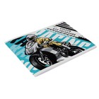 Альбом для рисования А5, 32 листа на скрепке "Мотоциклист", обложка мелованный картон, внутренний блок офсет 100 г/м² - фото 6408785