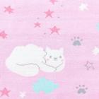 Вязаный плед «Крошка Я» Happy cats, 90х90 см - фото 49288906