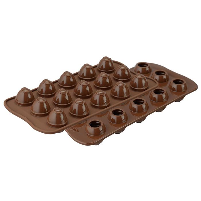 Форма для приготовления конфет Choco spiral, силиконовая - Фото 1