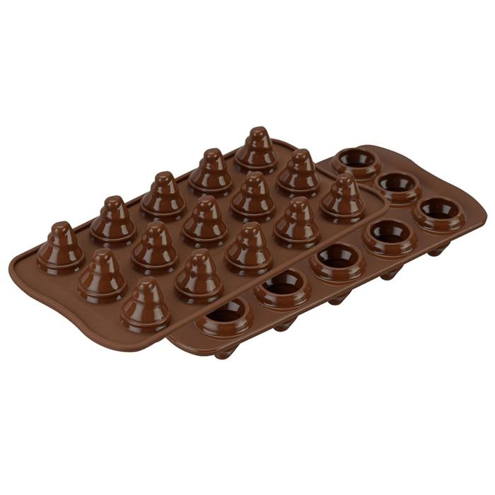 Форма для приготовления конфет Choco trees, силиконовая - Фото 1