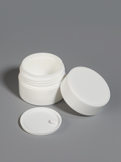 Баночка для хранения, 30 мл, d = 5,3 см, цвет белый