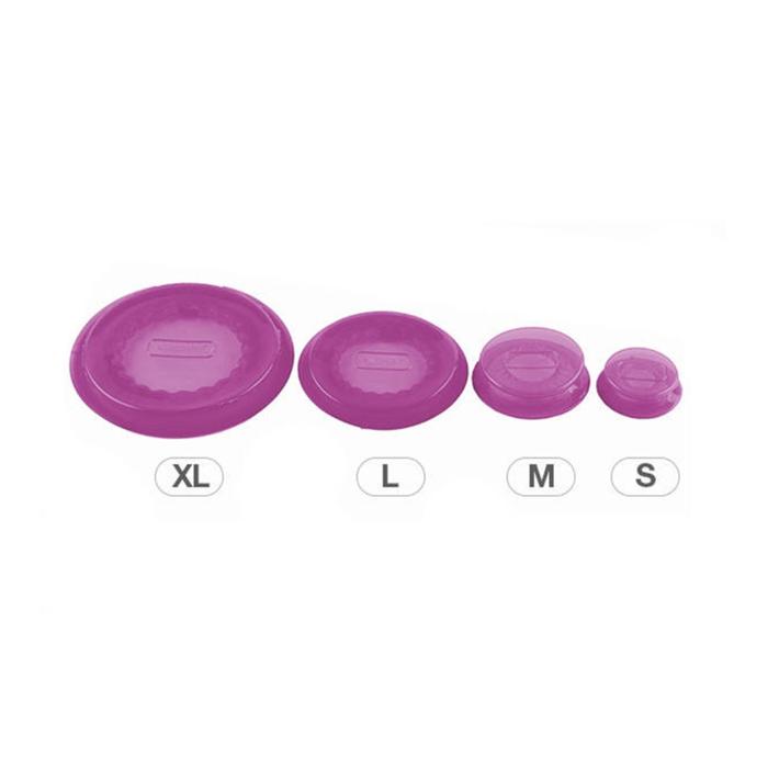 Набор из 2 силиконовых крышек Capflex m, фиолетовый - фото 1905773467