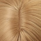 Парик искусственный, с чёлкой, имитация кожи, 60 см, цвет блонд - Фото 5
