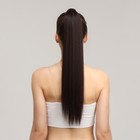 Хвост накладной, прямой волос, на резинке, 60 см, 100 гр, цвет каштановый(#SHT6А) - Фото 6