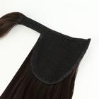 Хвост накладной, прямой волос, на резинке, 60 см, 100 гр, цвет каштановый(#SHT6А) - Фото 8