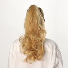 Хвост накладной, волнистый волос, на крабе, 40 см, 150 гр, цвет блонд(#HTY22) - Фото 6