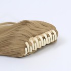 Хвост накладной, волнистый волос, на крабе, 40 см, 150 гр, цвет блонд(#HTY22) - фото 8991943