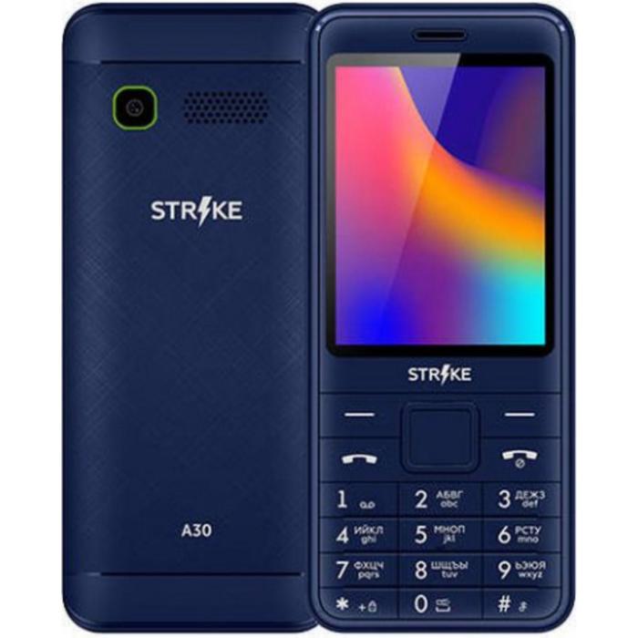 Сотовый телефон STRIKE A30, 2.8", 2sim, 1000 мАч, синий - Фото 1