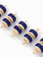 Массажёр-лента для спины, 10 звеньев, деревянный, с шипами, 86×7.5×3 см - Фото 2