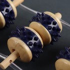 Массажёр-лента для спины, 10 звеньев, деревянный, с шипами, 86×7.5×3 см - Фото 4