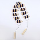 Массажёр-лента для спины, 10 звеньев, деревянный, с шипами, 86×7.5×3 см - Фото 6