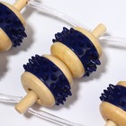 Массажёр-лента для спины, 10 звеньев, деревянный, с шипами, 86×7.5×3 см - Фото 7