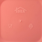 Ланч - бокс в школу IDEA «Капкейки», 800 мл, 12.5×13×8.5 см, 2 отделения, пластик, бело-розовый - Фото 7