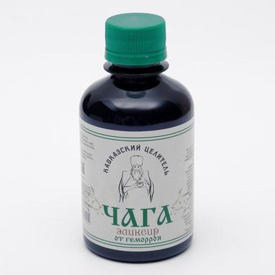 Эликсир Кавказский целитель с Чагой, от геморроя, 200 мл