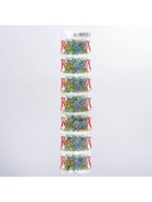 Термонаклейки на 7 яиц «Цыплята в цветах» на пасху, 7,3 х 34,2 см 5257283