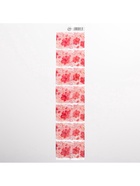 Термонаклейки на 7 яиц «Розовые цветы» на пасху, 7,3 х 34,2 см. - Фото 3