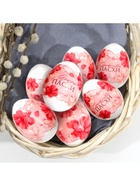 Термонаклейки на 7 яиц «Розовые цветы» на пасху, 7,3 х 34,2 см. - Фото 4