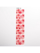 Термонаклейки на 7 яиц «Розовые цветы» на пасху, 7,3 х 34,2 см. - Фото 2