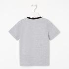 Футболка для мальчика, цвет серый/зелёный/чёрный, рост 104-110 см (36) - Фото 3