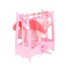 Вешалка для кукольной одежды (шкаф цвет розовый) коллекции Diamond Princess - Фото 2