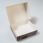 Коробка кондитерская, упаковка, «Мрамор», 17 х 20 х 6 см - Фото 4