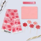 Набор для украшения кулича «Цветочный» на пасху, 18.5×16×1 см - Фото 4