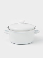 Кастрюля эмалированная, 3 л, d=21 см, с крышкой, индукция, без деколи, белая - Фото 1