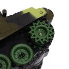 Танк радиоуправляемый «Защитник», с аккумулятором, световые и звуковые эффекты, цвет зелёный - фото 24542046