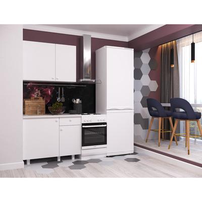 Кухонный гарнитур «Поинт», 1000 мм, цвет белый фасад/белый корпус