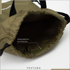 Мешок для обуви на стяжке, наружный карман, TEXTURA, цвет хаки - Фото 7