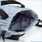 Мешок - сумка для обуви TEXTURA на стяжке, с карманом, размер 36×1×39 см, серый - Фото 9