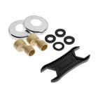 Смеситель для ванны «Эверест» B22-069, двухвентильный, круглый излив, душевой набор, хром - Фото 5