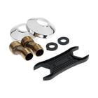 Смеситель для ванны «Эверест» B30-333, двухвентильный, короткий излив, душевой набор, хром - Фото 5