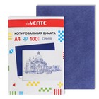 Бумага копировальная (копирка) А4, deVENTE, 100 листов, цвет синий - фото 9237661