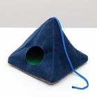 Подвесной домик для грызунов «Вигвам», 15×15 см, мебельная ткань, флис, цвет МИКС - Фото 3